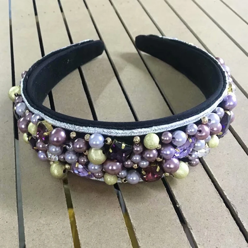 2019 барокко ручная работа цветная Корона из скраба и бисера тиары хрустальные