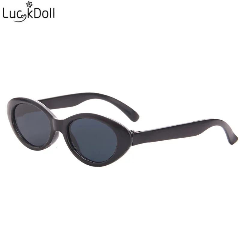 LUCKDOLL черные кукольные солнцезащитные очки подходят 18 дюймов Американский 43 см Детские аксессуары для кукол, игрушки для девочек, поколение, подарок на день рождения