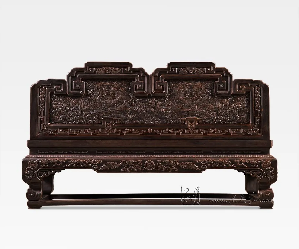 Двухместный угловой диван кровать роскошный шезлонг из розового дерева двойное