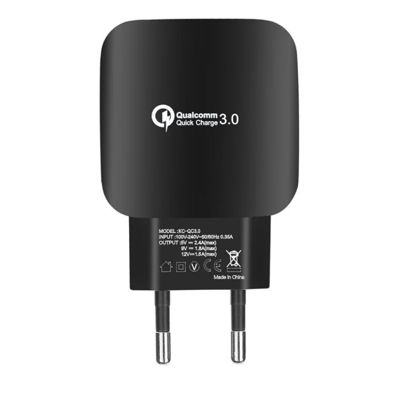 Сетевое зарядное устройство Quick Charge 3 0 18 Вт для Xiaomi Mi Samsung HuaWei ЕС США QC быстрая