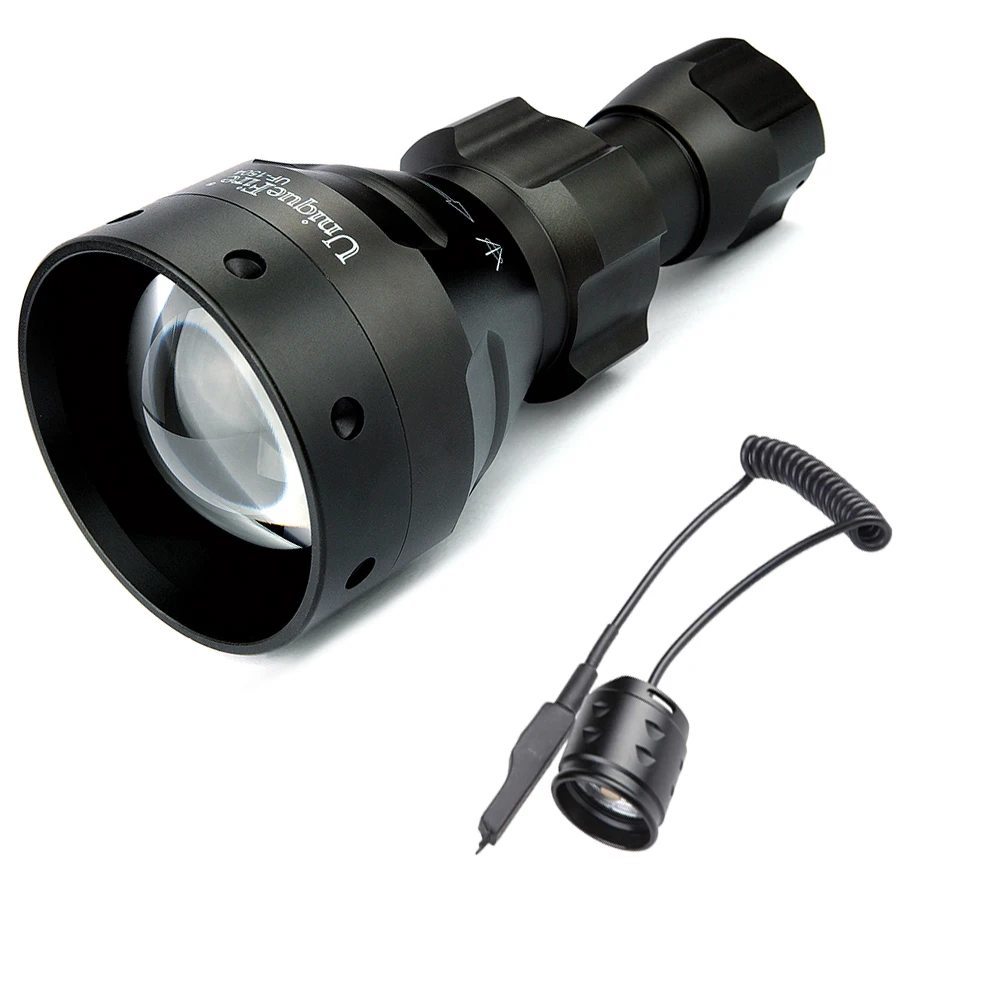 Uniquefire Flashlight UF-1504 Lamp IR940nm Led Lanterna Tactical  67mm Convex Lens+Remote switch