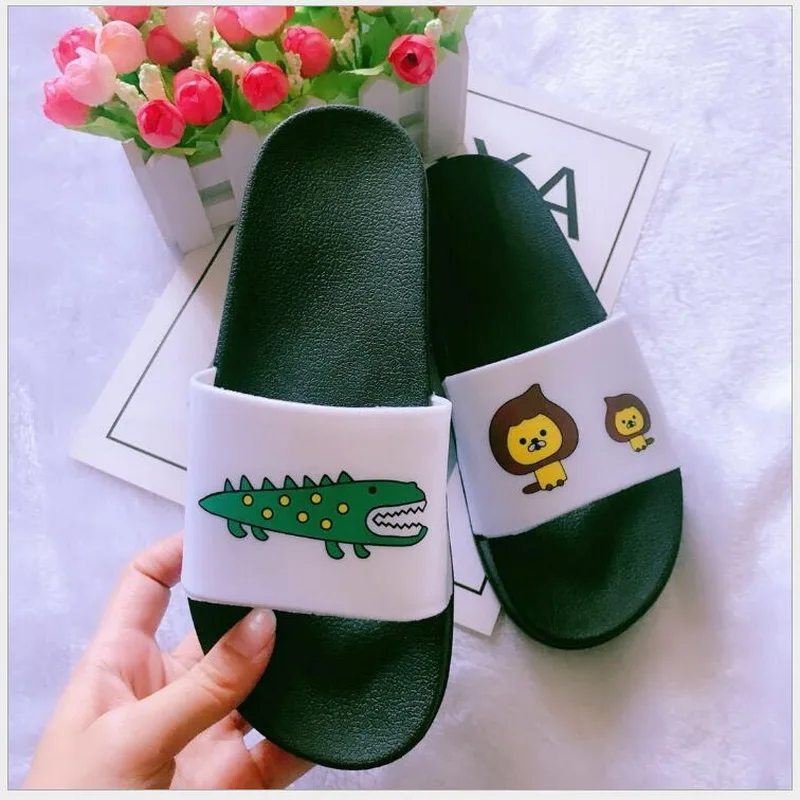Slippers Women Indoor Slippers Summer Beach Slides Ladies 2021 Large Size 45 Casual Flats Sweet Flip Flops Lovely  Women Sandals