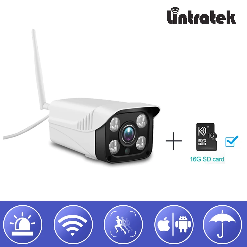 Беспроводная цилиндрическая камера видеонаблюдения с поддержкой Wi Fi 720P 16