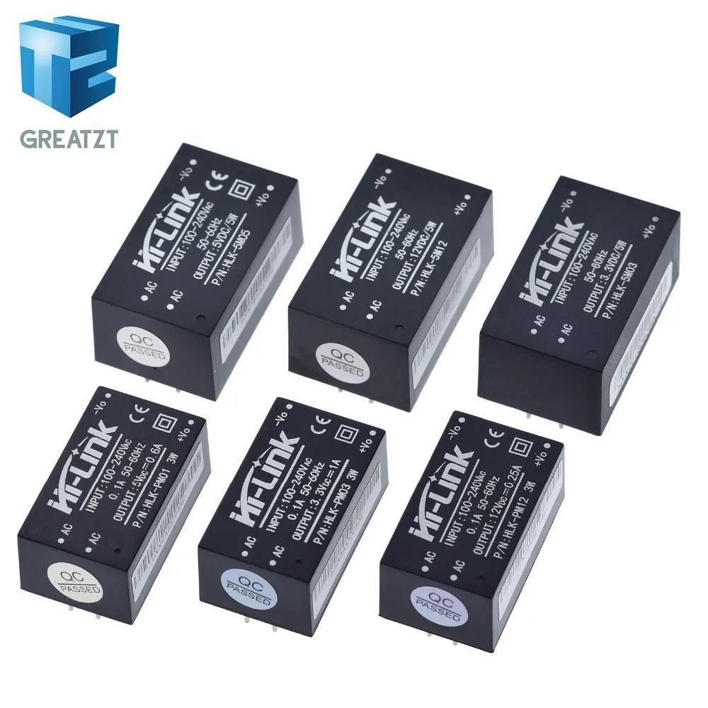HLK PM01 PM03 PM12 AC DC 220V 5V/3 3 V/12V Мини источника питания модуль интеллигентая (ый) бытовой
