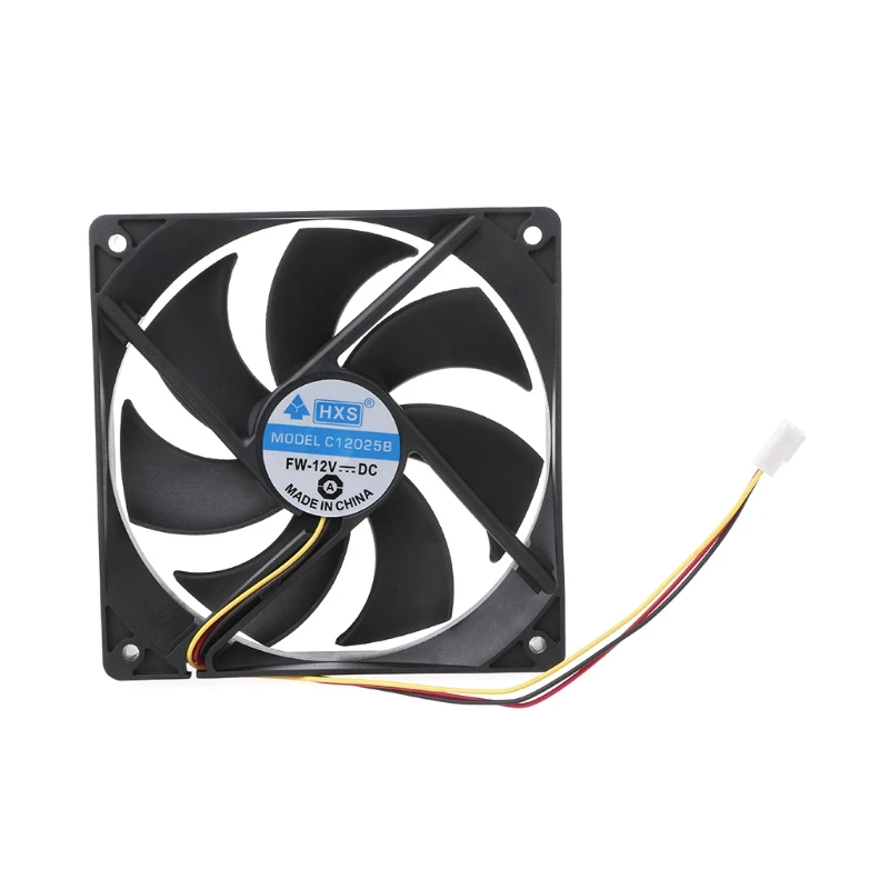 120x120x25mm DC 12V 0.15A 3 Pin 7-Blade Computer Case Cooling Fan Cooler 12025
