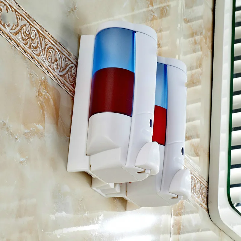 Диспенсер для мыла с двойной головкой настенный диспенсер ванная комната ручная