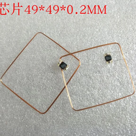 13 56 МГц HF COB и антенна IC катушка для сварки отечественного Fudan F08 чип RFID метки 49*49*0 3