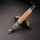 Классическая Металлическая Ручка Duke 551, Конфуция, натуральный бамбук, среднийизогнутый иридий, 0,7 мм1,2 мм, для офисного подарка