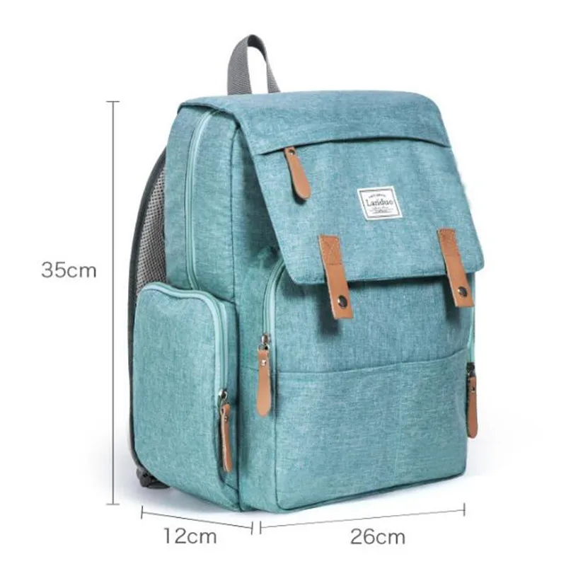 Authentic LAND Mommy Diaper Bags Mother Large Capacity Travel Nappy Backpacks with anti-loss zipper Baby Nursing Bags NEW