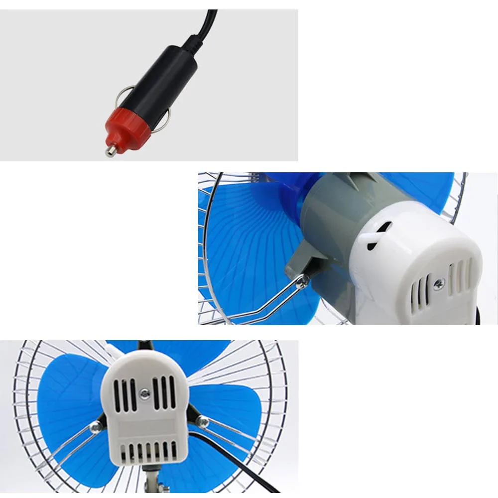 Портативный Электрический вентилятор для автомобиля охлаждающий с низким