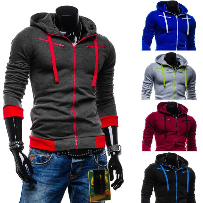 Мужская Флисовая Толстовка с капюшоном длинным рукавом | Спорт и развлечения