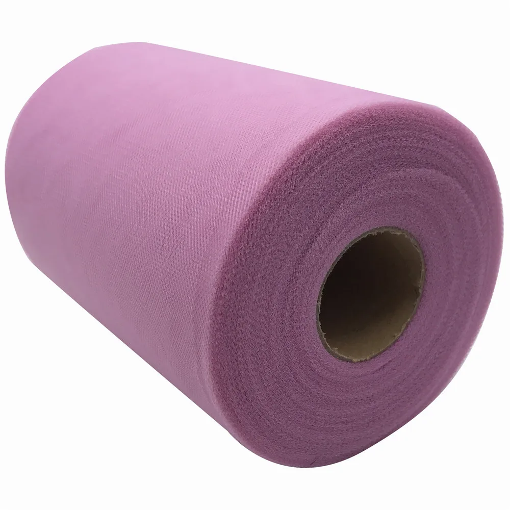 Pink Purple Новинка, 60 цветов на выбор, фатиновая юбка-пачка на Рождество и свадьбу, 6*100 ярд, Тюлевая ткань, юбка-пачка, сделай сам, подарочные Вечерние платья из органзы с бантом, Тюлевое платье - Цвет: Pink Purple