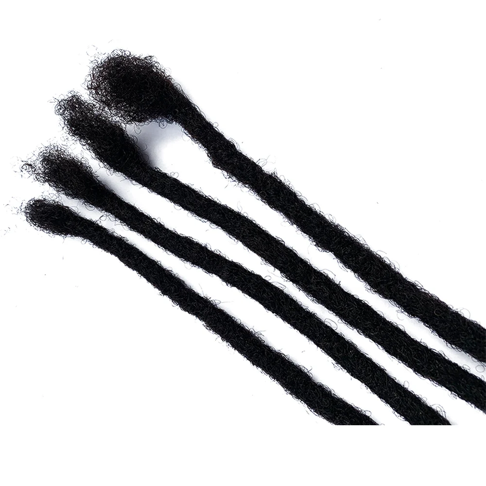 YONNA 100% Remy человеческие волосы дреды для наращивания ручной работы средний размер