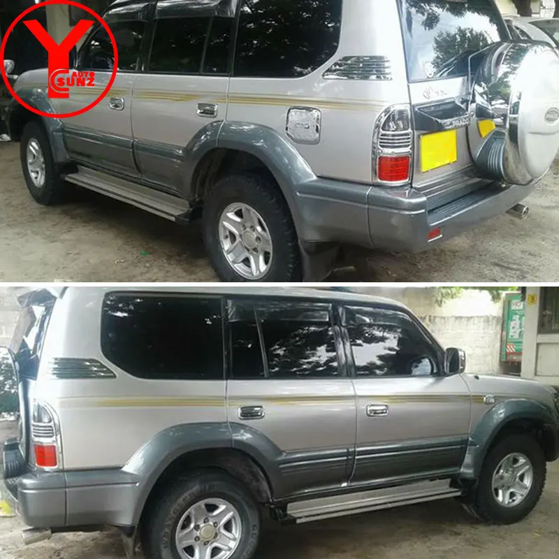 Хромированная Крышка бака для Toyota Land cruiser Prado fj90 3400 спойлер внедорожник ABS для топлива бензина газа крышка автомобильные аксессуары для Prado 90 YCSUNZ