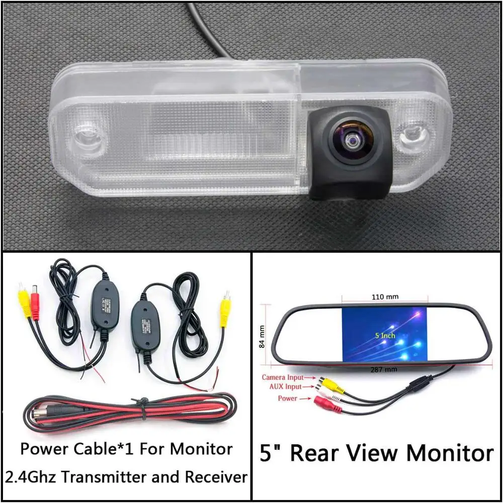 C Wireless 5 inch M 175 градусов HD камера заднего вида для hyundai Sonata 4th Facelift EF Sonata Viv Sonata Prima XG350 автомобильный монитор - Название цвета: C Wireless 5 inch M