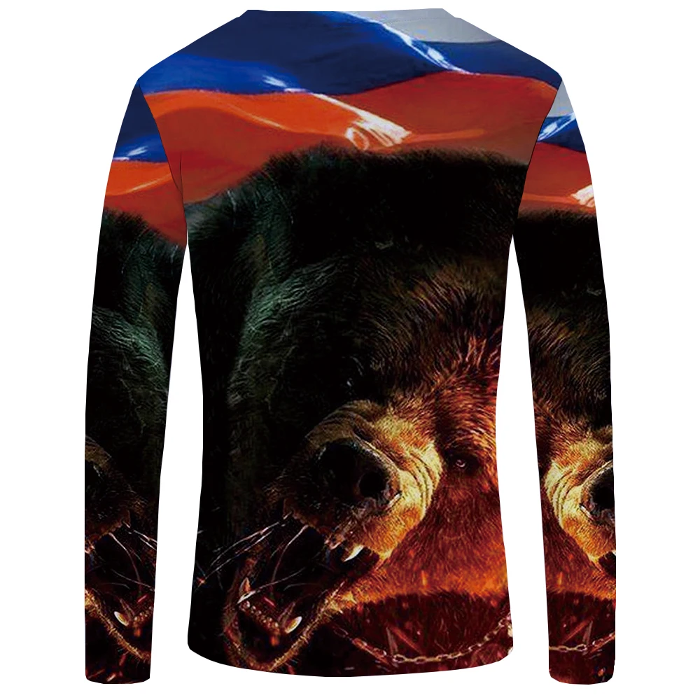 Футболка с длинным рукавом KYKU брендовая футболка 3d принтом|3d t-shirt|brand t-shirtt-shirt brand |