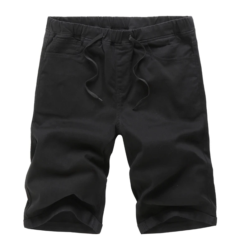 Мужские хлопковые шорты темно-синие повседневные большие размеры лето 2019 |