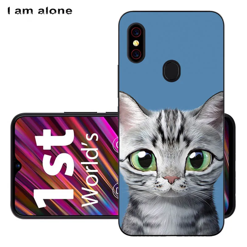 Чехлы для телефонов I am alone для Umidigi F1/F1 Play 6,3 дюймов черный мягкий ТПУ мобильный Модный чехол с принтом для Umidigi F1 сумки