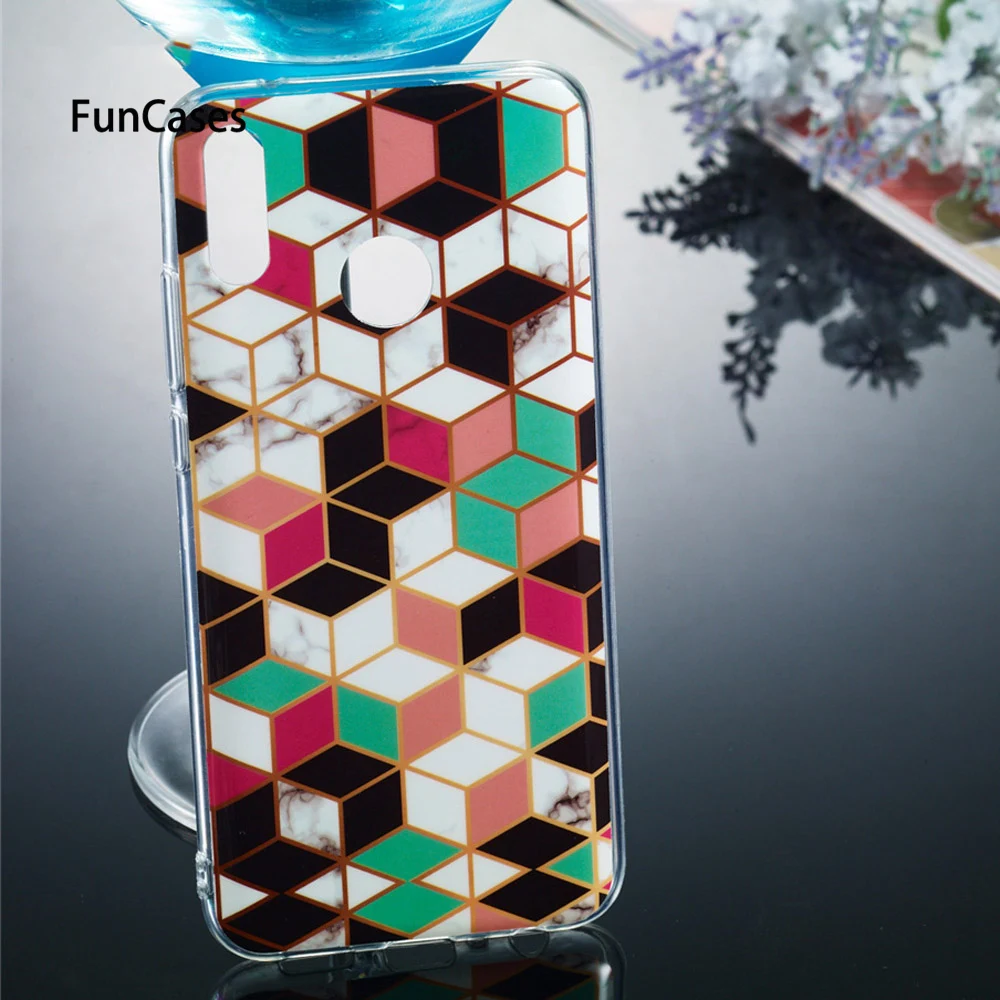 Marble Phone Case For Huawei Y9 2019 Cases Fundas Enjoy 9 Plus Stone Silicone Soft Back Cover Coque Capa | Мобильные телефоны и