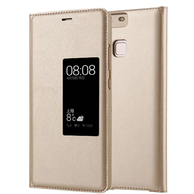 Роскошный флип чехол из искусственной кожи для huawei P9 Plus Оригинальный Стильный с