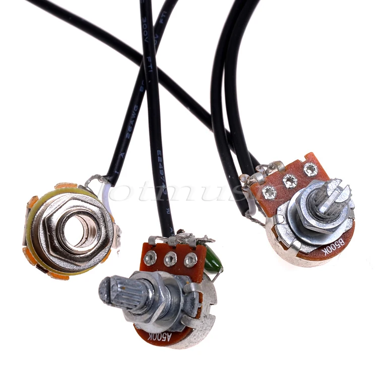 2 * Предварительно проводной звукосниматель 4 струнные тона ручки Электрический