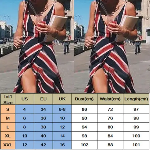 Женское летнее богемное повседневное длинное пляжное платье макси на бретельках