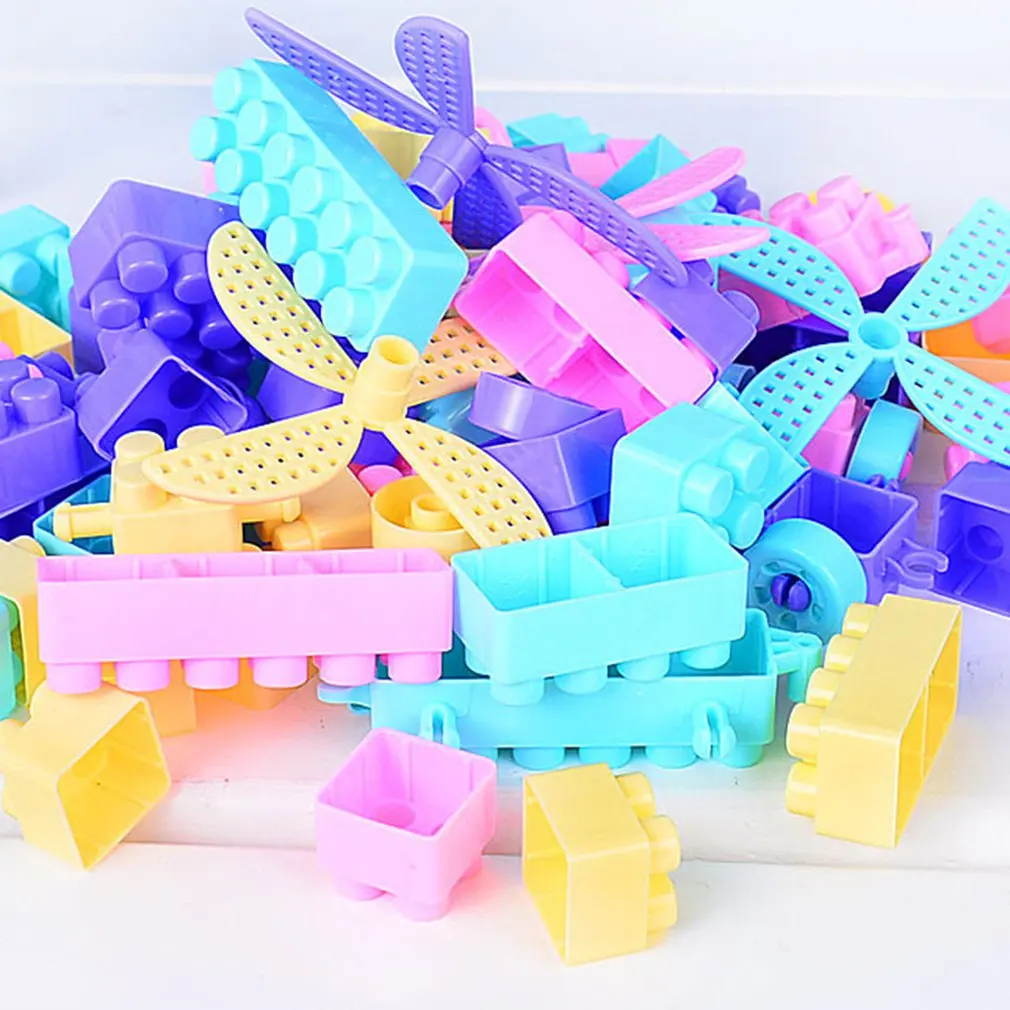 Building Blocks Set Educational Stacking Toys Connecting Kit Construction Bricks with Carrying Container (100 PCS) |