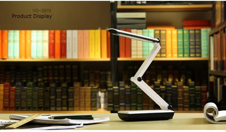 Топ Мода Yage Настольная Лампа Ночник Привело Стол Чтение Книг Usb Складная 3-слойная Тела Вращающимися Держатель 2-режим Затемнения