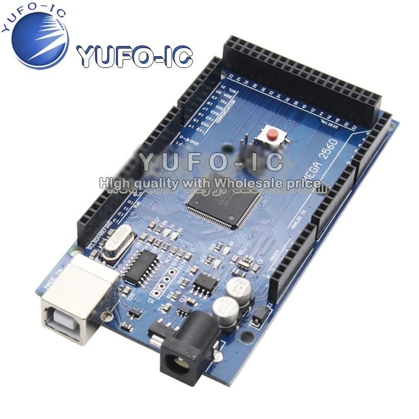

Новый MEGA2560 R3 модифицированный CH340G с кабелем, очень практичный