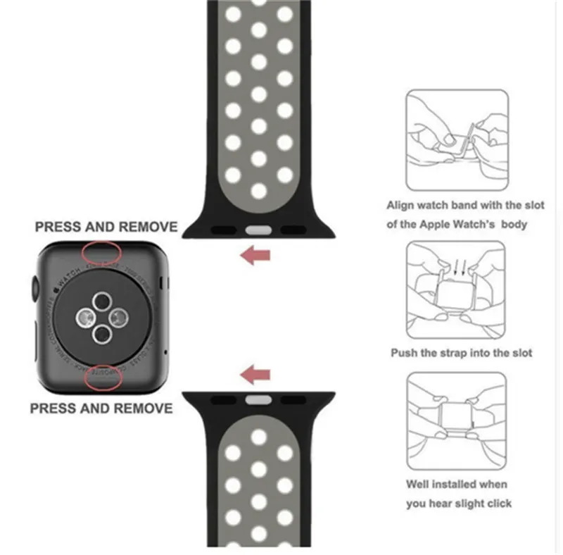 HOCO сменный ремешок из натуральной кожи для Apple Watch Series 4 Series 3 2 1 совместим с Apple Watch Band 44 мм