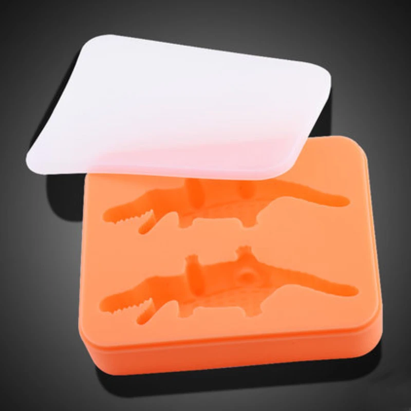 Крутой в форме крокодила 3D мороженое производители бар партии Силиконовый Лоток