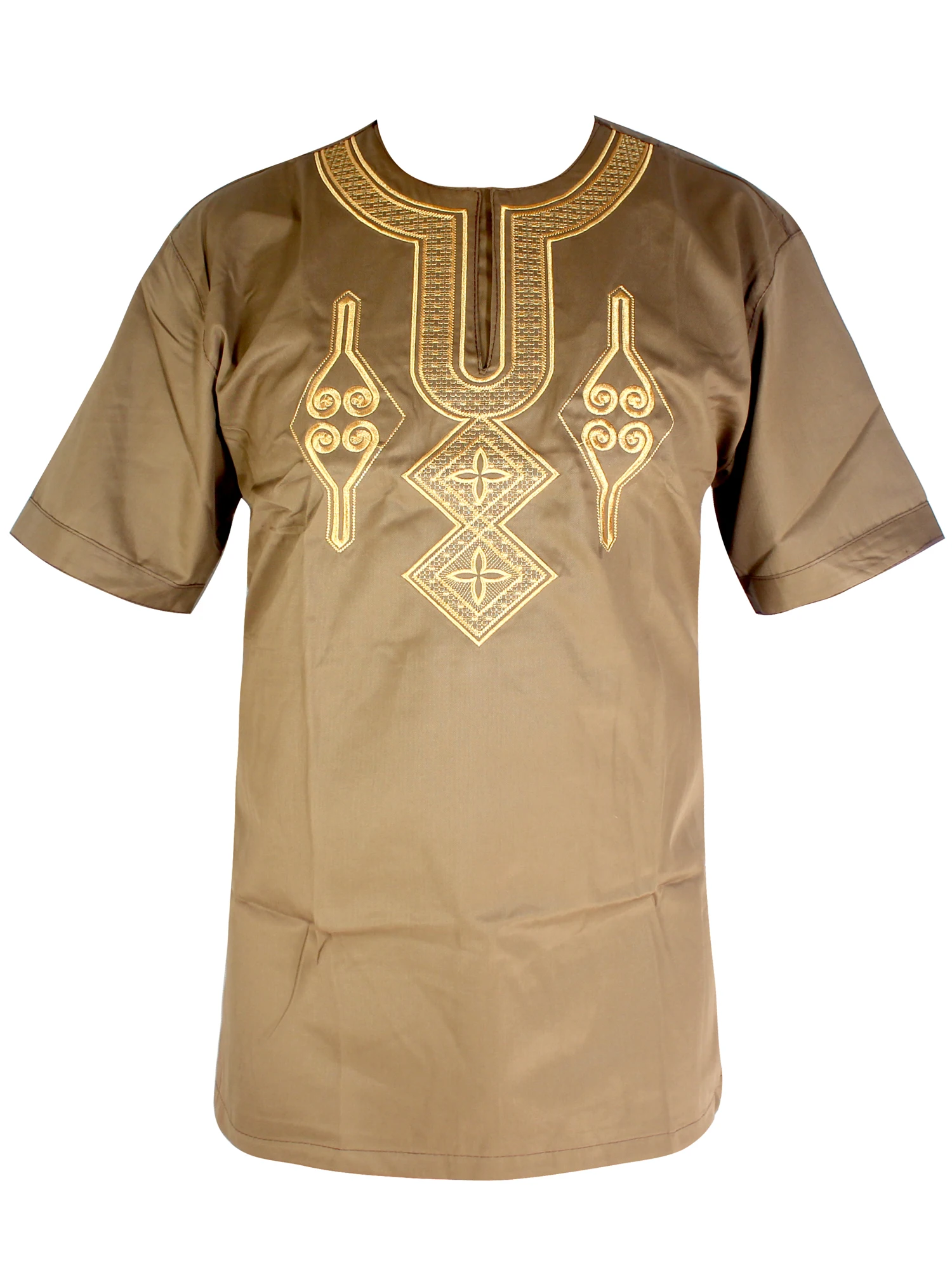 

African clothes bazin embroidery design Golden muslim wear Men dashiki 2019 New