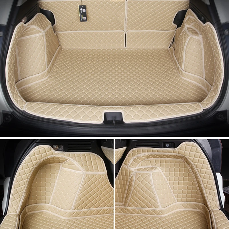 

custom made Fully surrounded Car trunk mat for renault logan renault fluence sandero scenic Car accessories