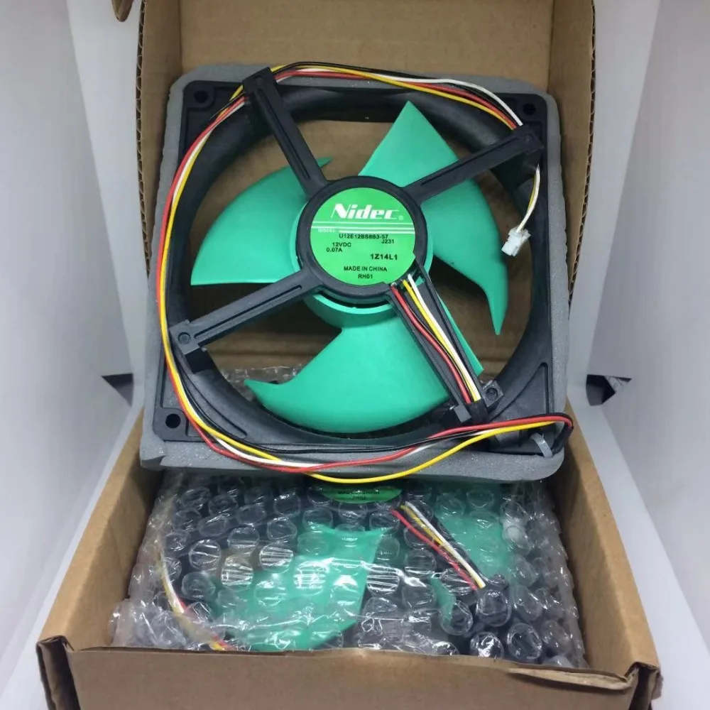 Nidec U12E12BS8B3-57 J231 vs U12E12BS8F3-57 12 В 0.07A водонепроницаемый бесшумный вентилятор охлаждения