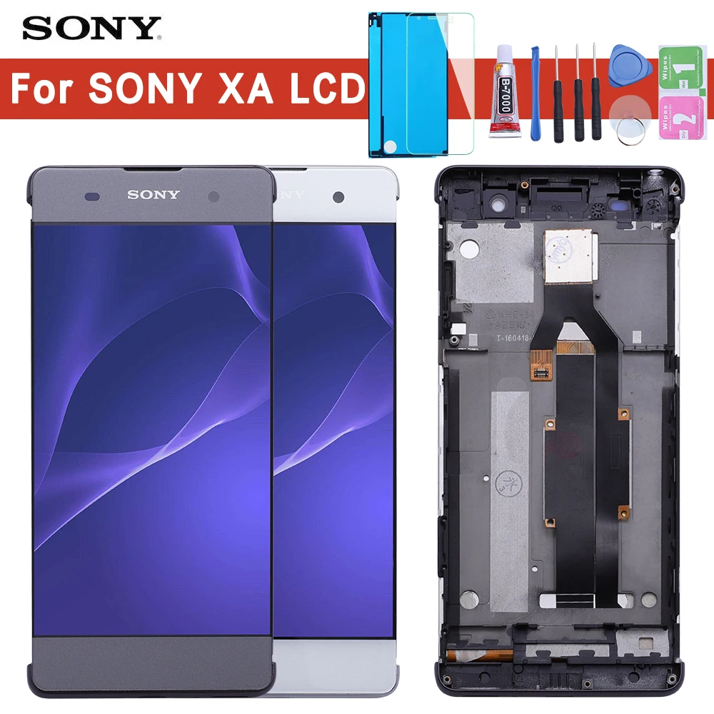 Оригинальный Для Sony Xperia XA F3111 F3113 F3115 ЖК дисплей с сенсорным экраном дигитайзер в