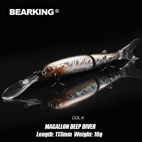 Magallon-DEEP-K BEARKING Magallon Family 113 мм 16 г, 113 мм 13,7 г, 88 мм 7,2 г профессиональные рыболовные приманки гольян Кривошип горячая модель приманки - Цвет: Magallon-DEEP-K