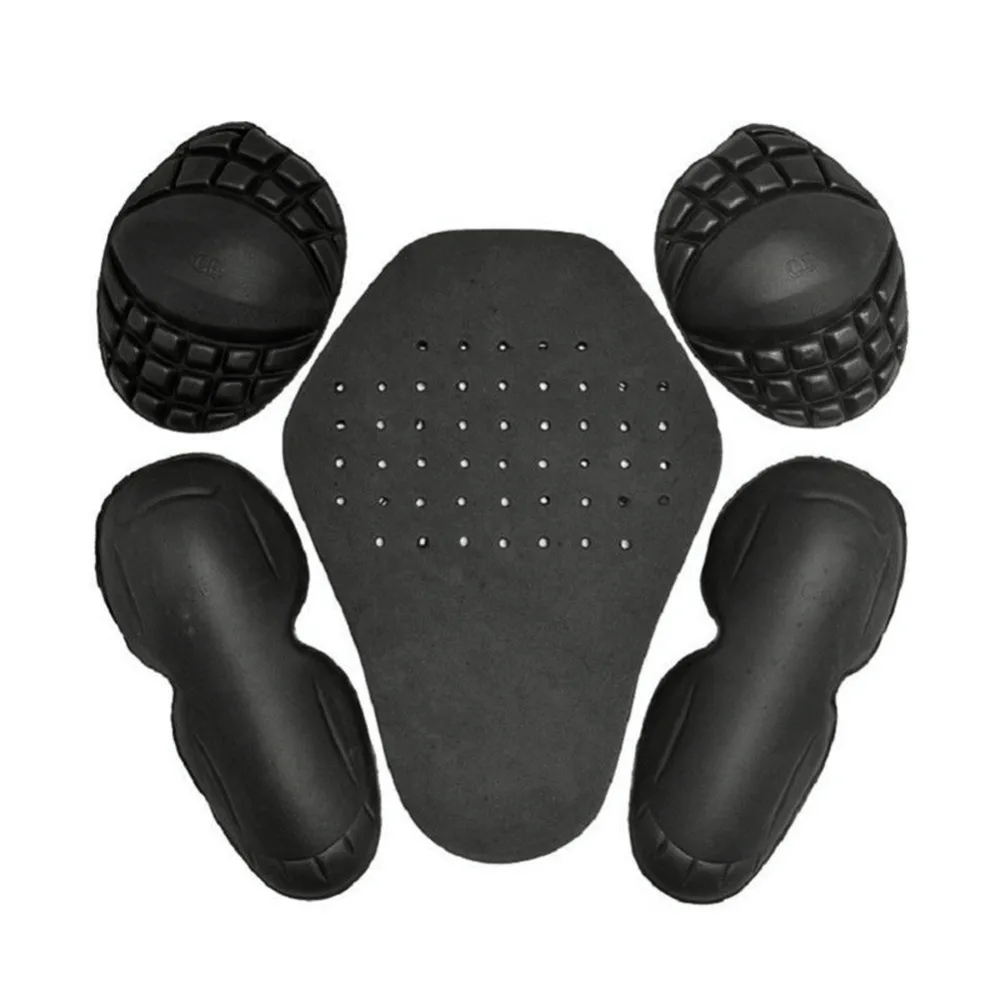 5PCS Removable EVA Riding Shoulder Elbow Back Protectors Pads Set Motorcycle Protection Clothing Racing Guard | Автомобили и