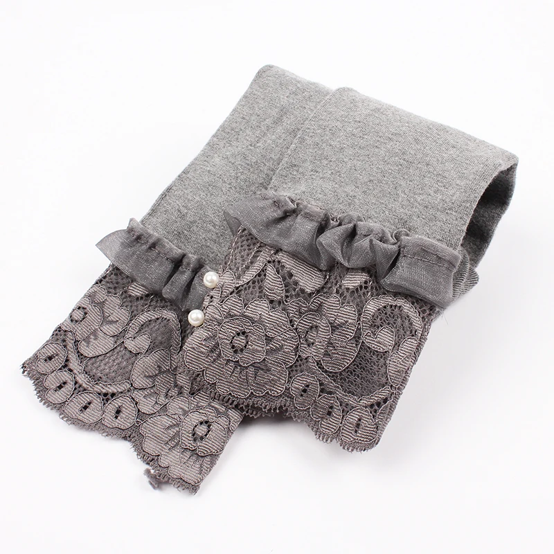 2018 леггинсы для девочек Новинки Тонкий Штаны плотная тонкие кружева Весна и