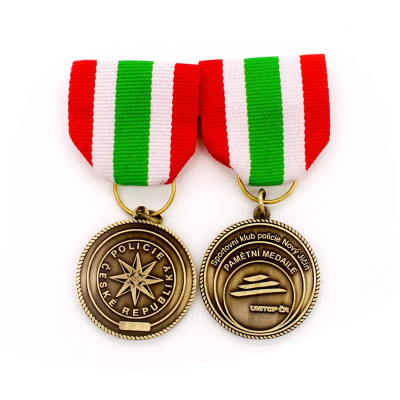

Custom Metal Badge Hot Sale Zinc Alloy Die Casting Antique Copper 3D Medal