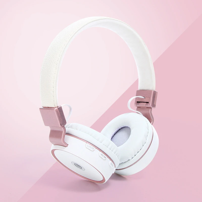 Новинка Bluetooth стереонаушники розовые беспроводные наушники Встроенный микрофон