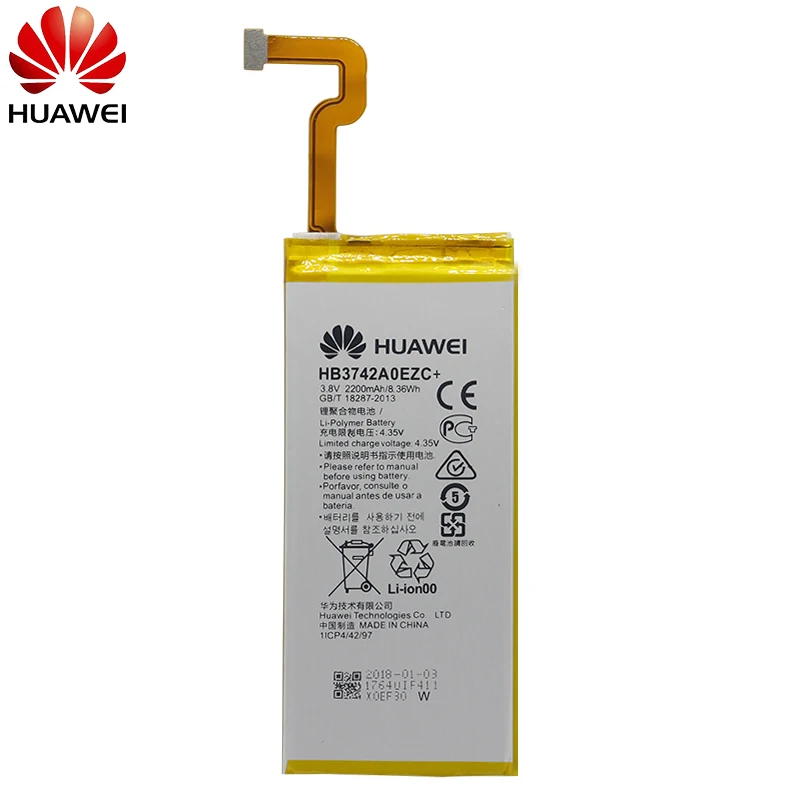 Hua Wei аккумулятор для телефона HB3742A0EZC+ настоящий аккумулятор 2200 мАч для huawei Ascend P8 Lite, Сменные Аккумуляторы, бесплатные инструменты