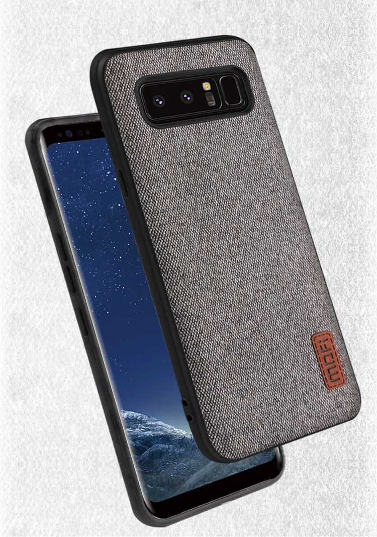 Чехол MOFI для samsung note 8, чехол, силиконовый край, для мужчин, бизнес, note 8, задняя крышка для samsung galaxy note 8, note8, чехол