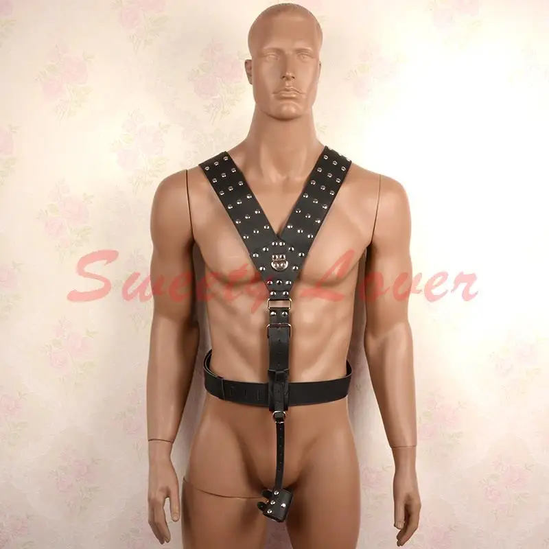 Черная женская секс фетиш бондаж удерживающая Мужская портупея с кольцом на член