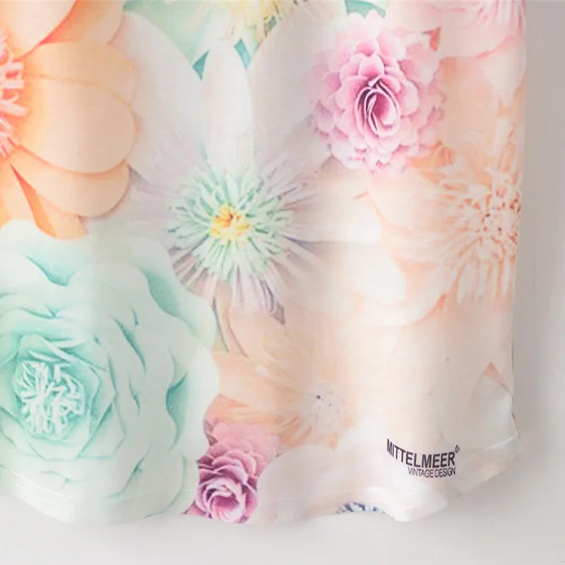 Женская футболка с короткими рукавами однотонная свободная цветочным принтом и