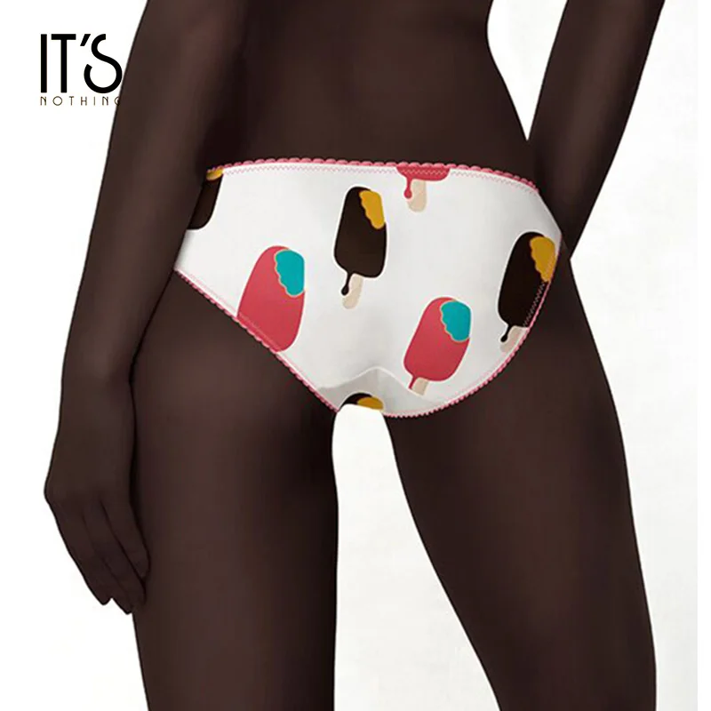 Женские кружевные трусы it NOTHING ICE CREAM милые сексуальные трусики с низкой талией