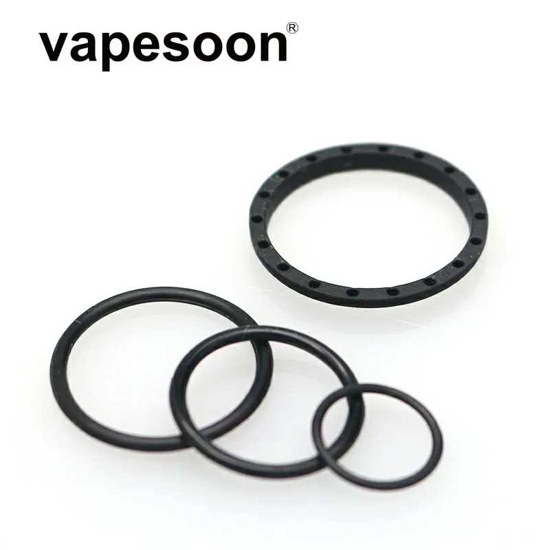 20pcs Vapesoon резиновое Силиконовое уплотнение уплотнительное кольцо для IJOY Алмазный танк распылитель Быстрая - Цвет: Черный
