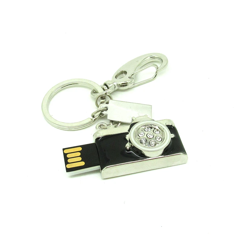 Синяя черная розовая красная Бриллиантовая камера металлическая искусственная