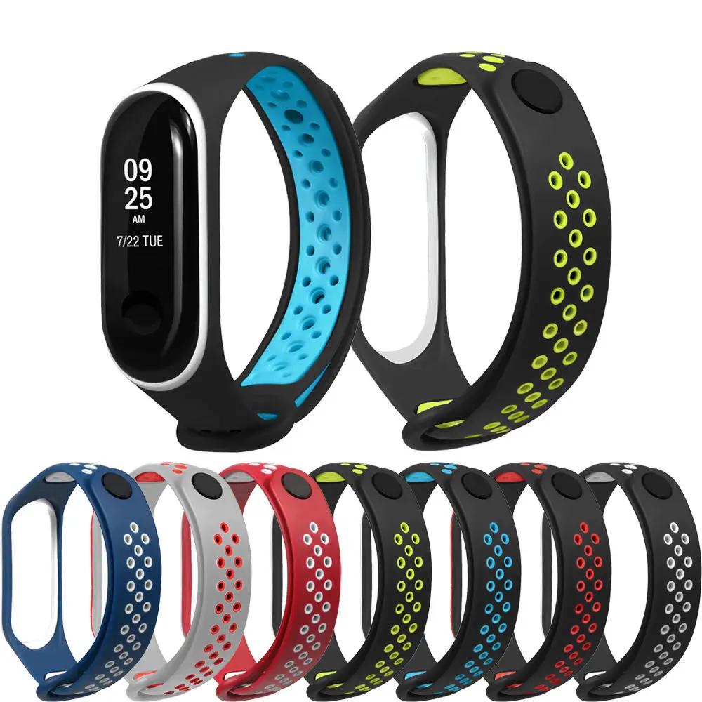 ТПУ силиконовый браслет ремешок для часов Xiaomi band 3 Смарт наручных браслетов Band