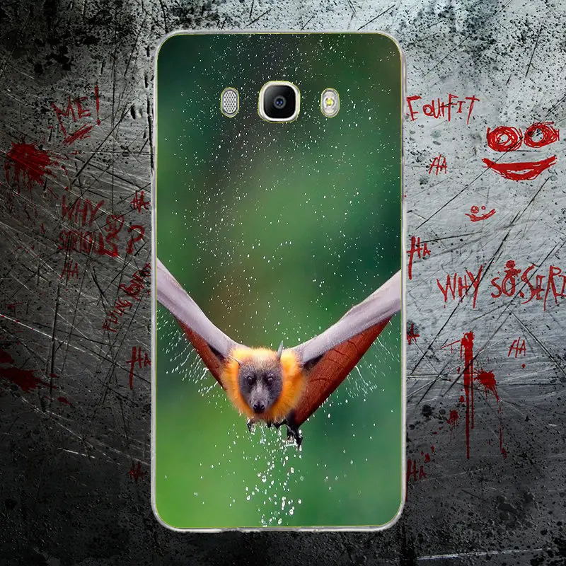 Soft Silicone TPU Phone Cases For Samsung Galaxy J5 J7 J3 J2 J1 2016 A7 A5 A3 2017 Cover Vampire Bats Full Moon Halloween | Мобильные