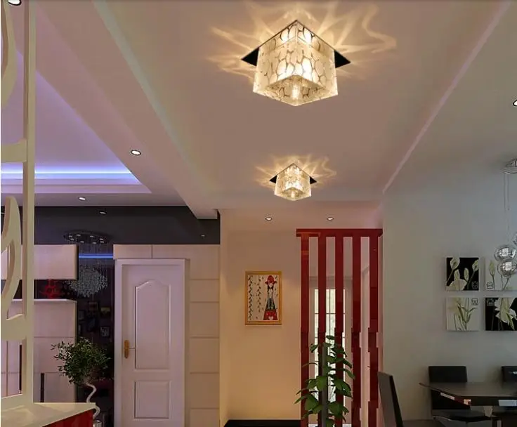 3 Вт высокомощная Светодиодная лампа современный светодиодный потолочный